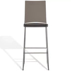 Bryant Acrylic Barstool - SFV2564 - Smoke Grey/Gunmetal - Safavieh Couture