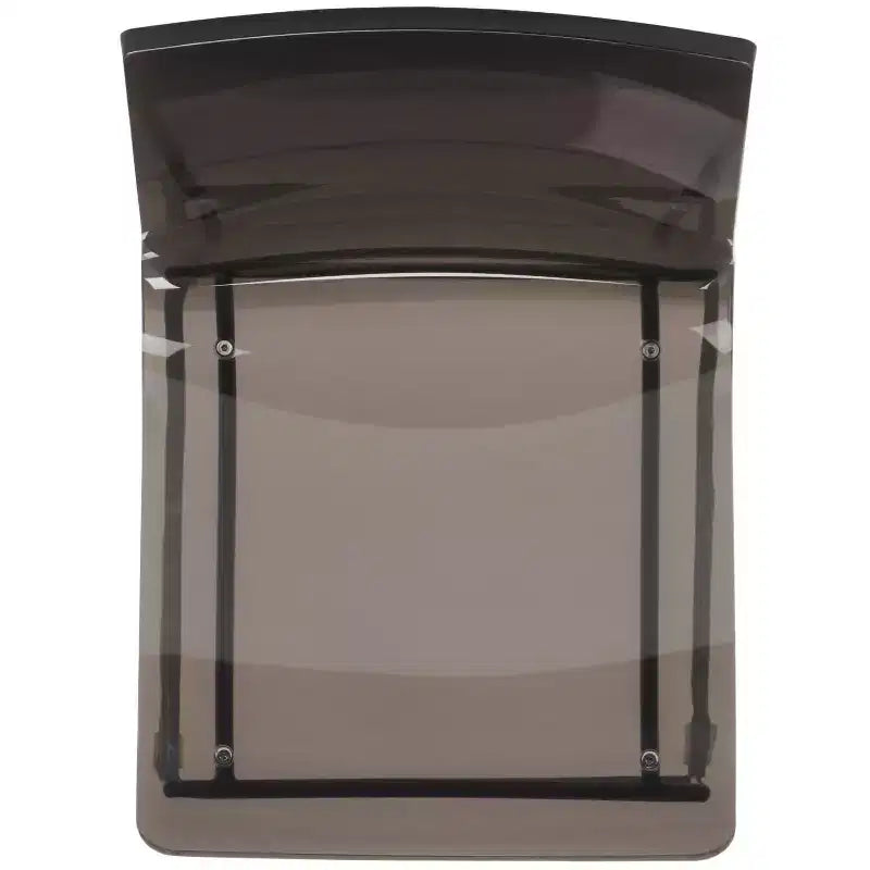 Sgabello da bar in acrilico - Grigio fumo / Canna di fucile