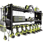 Hausource 3-Tier Power Tool Organizer Shelving Heavy Duty Storage Rack, Black