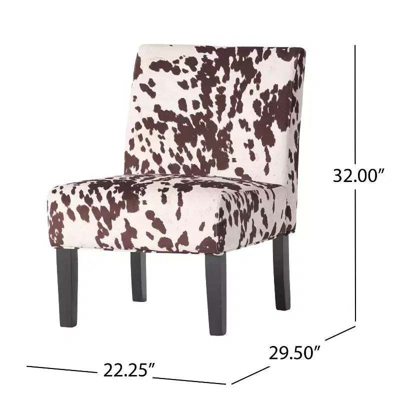 Sedie senza braccioli imbottite contemporanee (set da 2)
