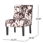 Sedie senza braccioli imbottite contemporanee (set da 2)