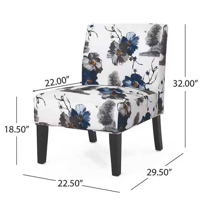Sedie senza braccioli imbottite contemporanee (set da 2)