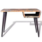 Scrivania in Legno Riciclato con Ripiano Aperto, 110 x 50 x 80 cm