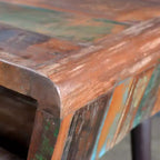 Scrivania in Legno Riciclato con Ripiano Aperto, 110 x 50 x 80 cm