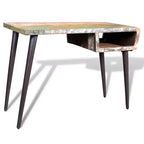 Scrivania in Legno Riciclato con Ripiano Aperto, 110 x 50 x 80 cm