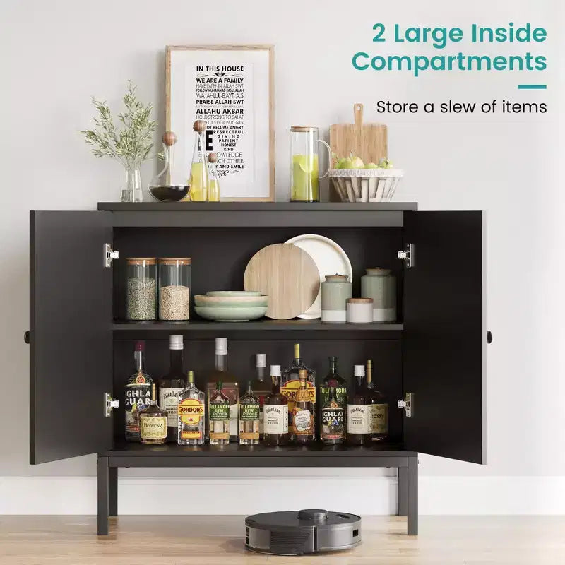 Madia credenza da 31,5" con ante in rattan