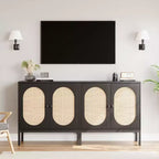 Madia credenza da 31,5" con ante in rattan