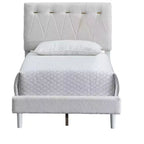 Passion Furniture Sinclair Wheat Wood Frame Platform Bed