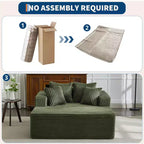 Sedia a sdraio Chaise Lounge con rivestimento in velluto a coste e 4 cuscini