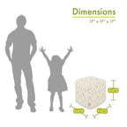 Pouf Cubo con Rivestimento Sfoderabile