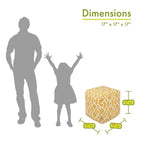 Pouf Cubo con Rivestimento Sfoderabile