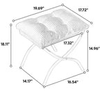 Poltrona relax con pouf e tasca laterale