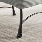 Poltrona relax con pouf e tasca laterale