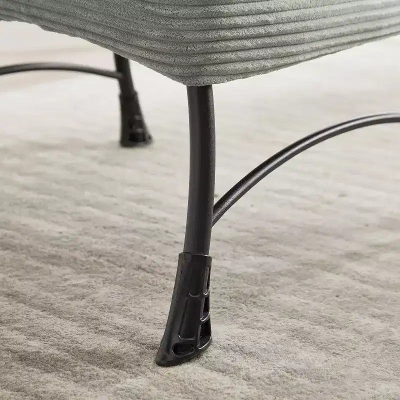 Poltrona relax con pouf e tasca laterale