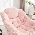 Poltrona relax con pouf e tasca laterale