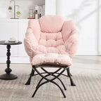 Poltrona relax con pouf e tasca laterale