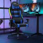 Sedia da Gaming Ergonomica con Luci LED RGB e Telecomando