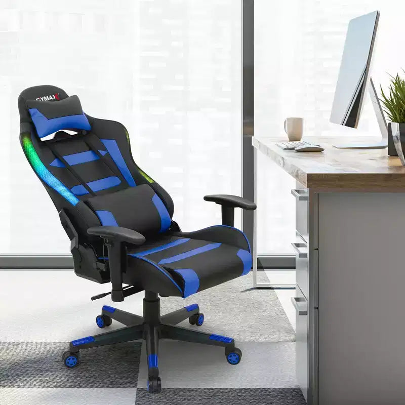 Sedia da Gaming Ergonomica con Luci LED RGB e Telecomando