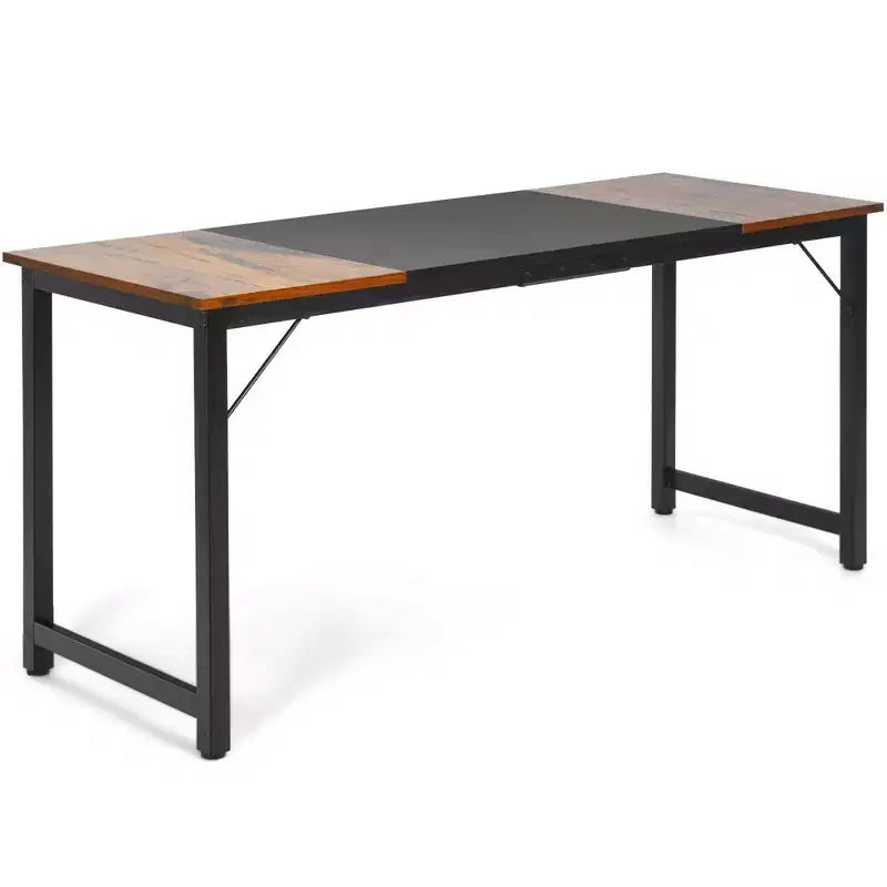 Scrivania grande da 160 cm con struttura in metallo per ufficio domestico