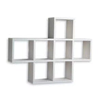 Danya B Cubby Laminated Veneer Shelving Unit White