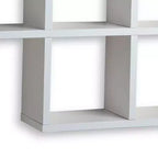 Scaffale a parete a 7 cubi con finitura color espresso