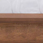 Letto a piattaforma in legno Flint Mid-Century Modern